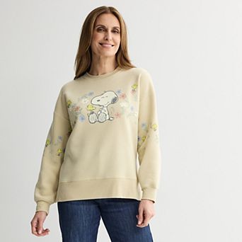 Women's Peanuts Snoopy & Woodstock Kind Fleece Graphic Pullover