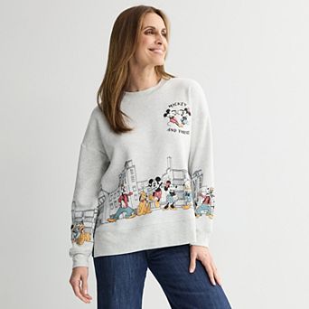 Women's Disney's Mickey & Friends Graphic Crewneck Sweatshirt