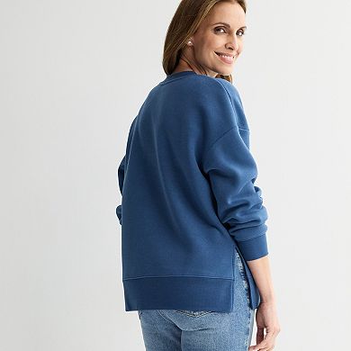 Women's Peanuts Collegiate Fleece Graphic Pullover