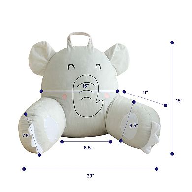 Sweet Home Kids Character Memory Foam Bed Rest Pillow with Arms & Removable Cover