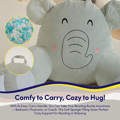 Sweet Home Kids Character Memory Foam Bed Rest Pillow with Arms & Removable Cover