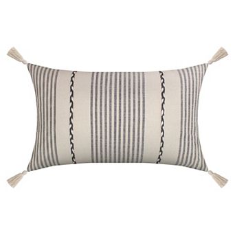 Sonoma Goods For Life® Woven Stripe Chunky Tassel Decorative Pillow