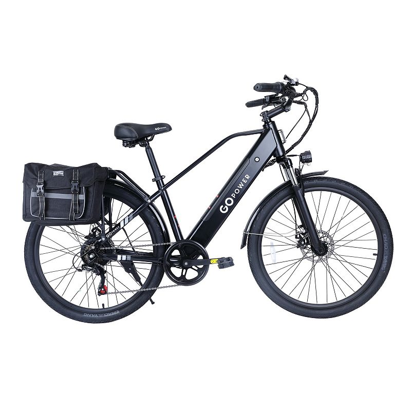 Gopowerbike GoScout Electric Bike | Adult E-Bike | 20mph Top Speed | 500W Motor, Black