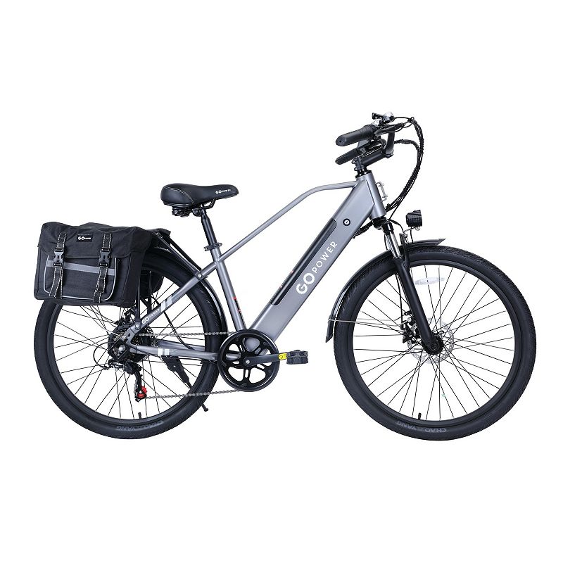 Gopowerbike GoScout Electric Bike | Adult E-Bike | 20mph Top Speed | 500W Motor, Grey