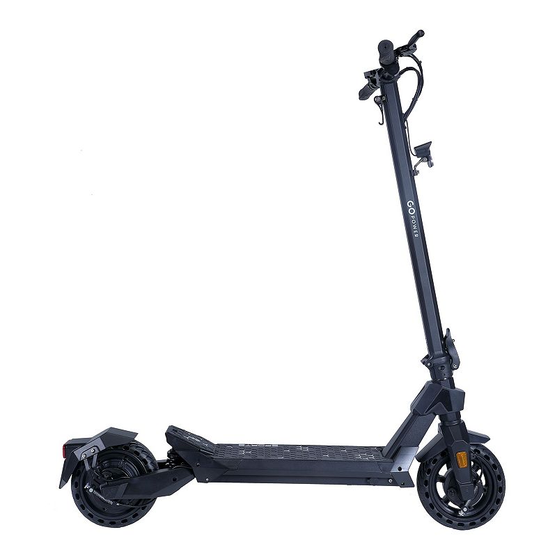 Gopowerbike GoOne Electric Scooter | 8.5-Inch Solid Tires | Foldable Design | LCD Display, Black