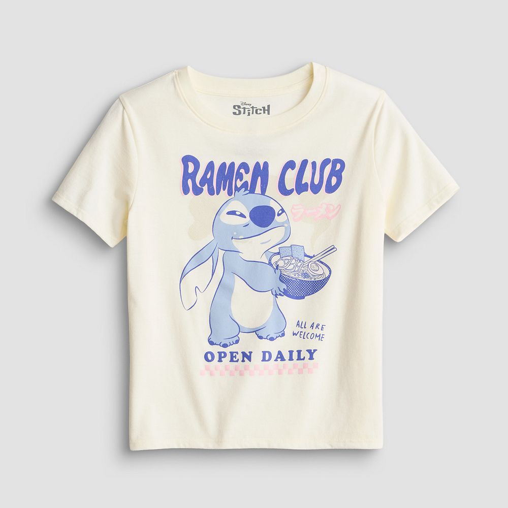 Girls 7-16 Disney Stitch Ramen Club Graphic Tee