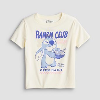 Girls 7-16 Disney Stitch Ramen Club Graphic Tee