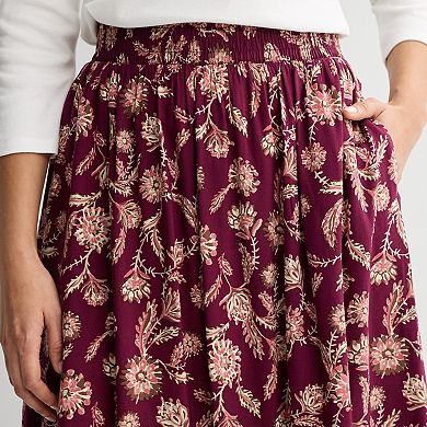 Women's Croft & Barrow® Elasticated Pull-On Skirt