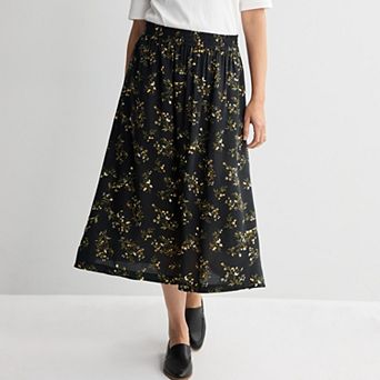 Women's Croft & Barrow® Elasticated Pull-On Skirt