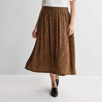 Women's Croft & Barrow® Elasticated Pull-On Skirt
