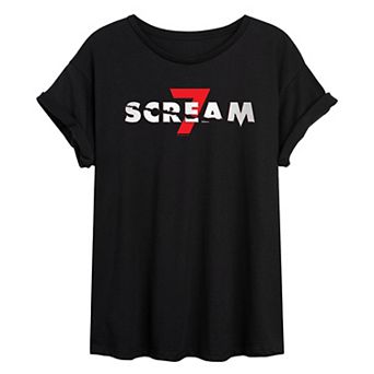 Juniors' Scream 7 Oversized Tee