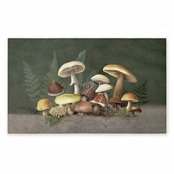 Stupell Home Decor Mushrooms & Ferns on Purple Door Mat