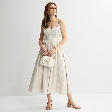 Women's Tracy Evans Linen Stripe Dress