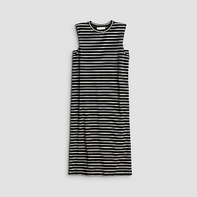 Women's Tracy Evans Shoulder Pad Sleeveless Midi Dress