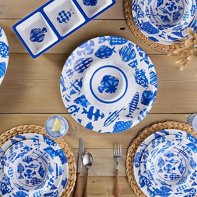 Certified International Fish Tale 3-Piece Hostess Serving Set