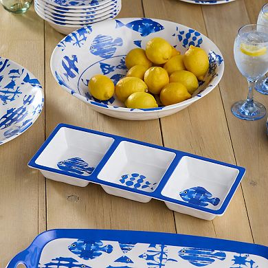 Certified International Fish Tale 3-Piece Hostess Serving Set