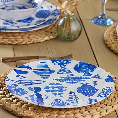 Certified International Fish Tale 6-Piece Dinner Plate Set