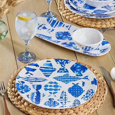 Certified International Fish Tale 6-Piece Dinner Plate Set