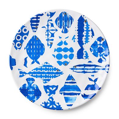 Certified International Fish Tale 6-Piece Dinner Plate Set