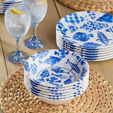 Certified International Fish Tale 6-Piece All Purpose Bowl Set