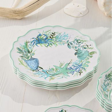 Certified International Sea Glass 4-Piece Dinner Plate Set
