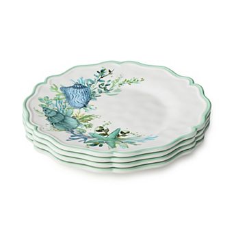 Certified International Sea Glass 4 pc Salad Plate Set