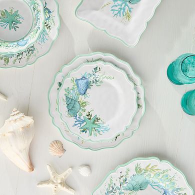 Certified International Sea Glass 4-Piece Salad Plate Set