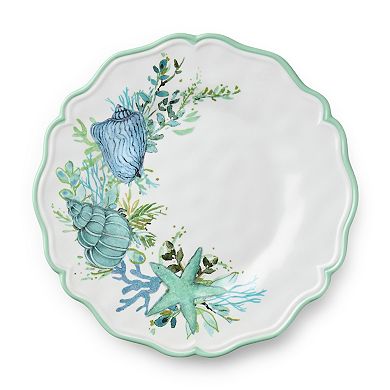 Certified International Sea Glass 4-Piece Salad Plate Set