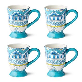 Certified International Set of 4 Porto Mugs