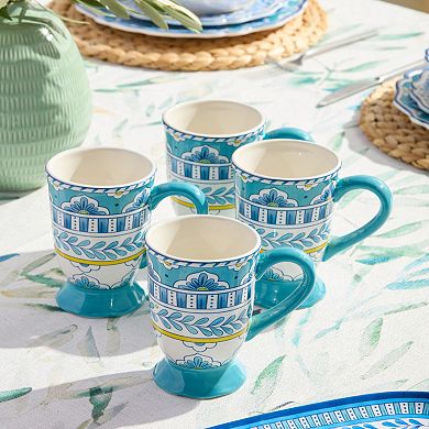Certified International Set of 4 Porto Mugs