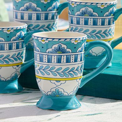 Certified International Set of 4 Porto Mugs