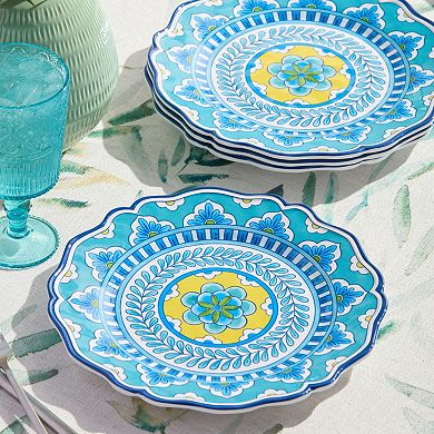 Certified International Porto 4-Piece Dinner Plate Set