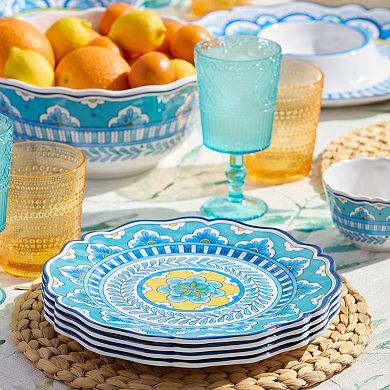Certified International Porto 4-Piece Dinner Plate Set