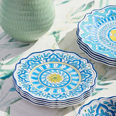 Certified International Porto 4-Piece Salad Plate Set