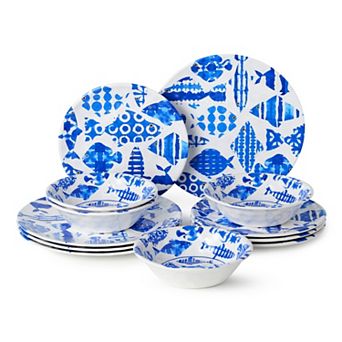 Certified International Fish Tale 12 pc Dinnerware Set