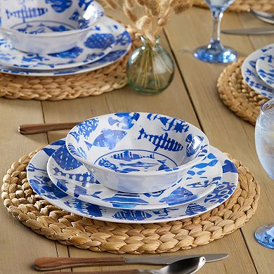 Certified International Fish Tale 12-Piece Dinnerware Set