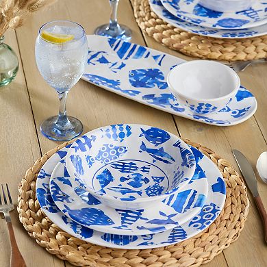 Certified International Fish Tale 12-Piece Dinnerware Set