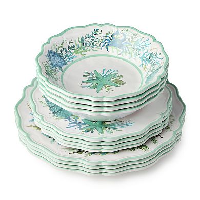 Certified International Sea Glass 12-Piece Dinnerware Set