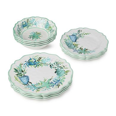Certified International Sea Glass 12-Piece Dinnerware Set