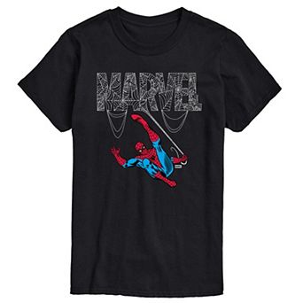 Big & Tall Marvel Spider-Man Web Logo Graphic Tee