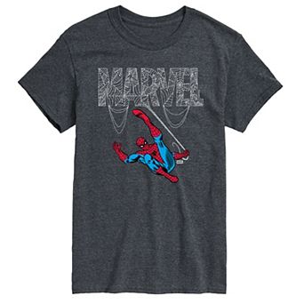 Big & Tall Marvel Spider-Man Web Logo Graphic Tee