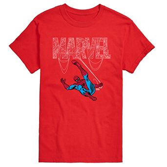 Big & Tall Marvel Spider-Man Web Logo Graphic Tee