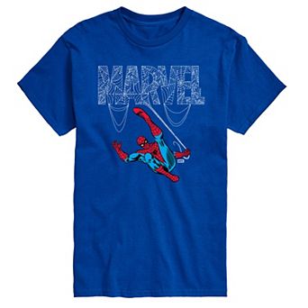 Big & Tall Marvel Spider-Man Web Logo Graphic Tee