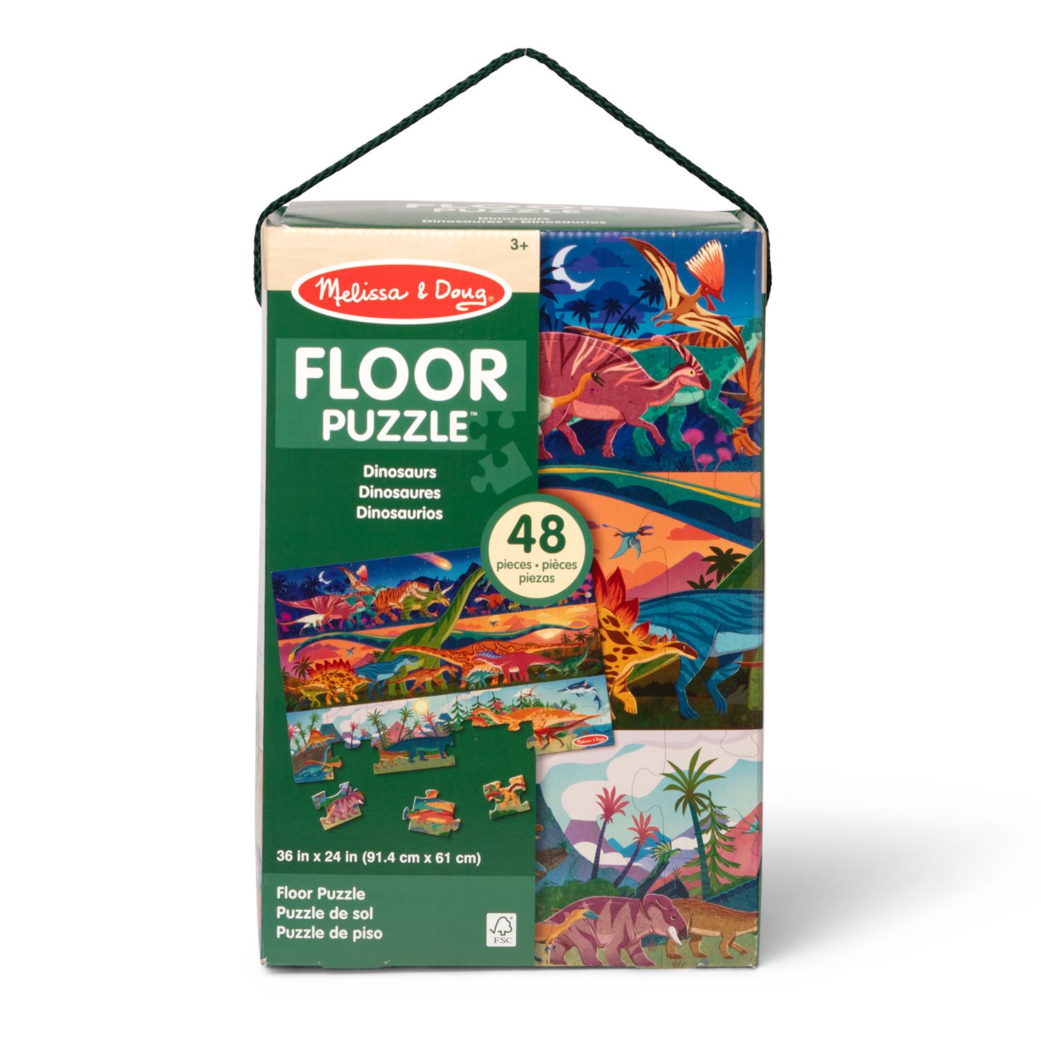 Детские игрушки Melissa & Doug Dinosaur Adventure 48 pc Floor Puzzle