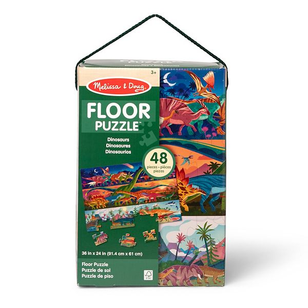 トイストーリー 謎の恐竜ワールド バズ 他 THAT TIME FORGET Melissa & Doug Dinosaur Adventure 48-Piece Floor Puzzle