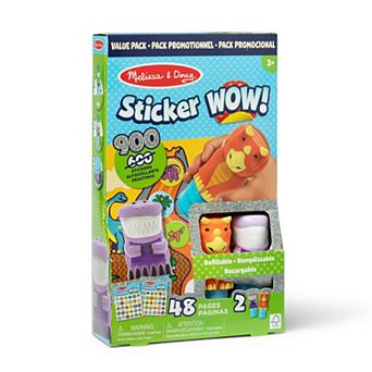 Melissa & Doug 48-Page Sticker WOW! Dinosaur Activity Pad