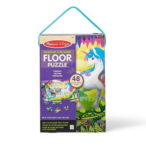 Детские игрушки Melissa & Doug Unicorn 48 pc Glow-in-the-Dark Floor Puzzle