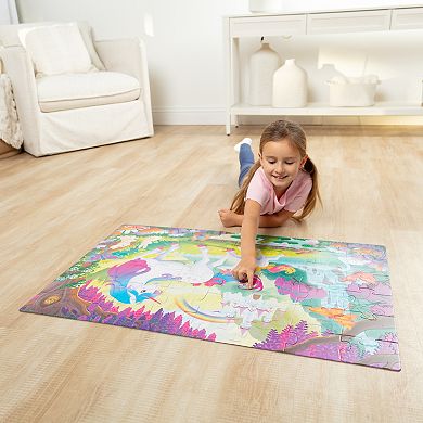 Melissa & Doug Unicorn 48-Piece Glow-in-the-Dark Floor Puzzle