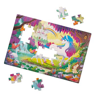 Melissa & Doug Unicorn 48-Piece Glow-in-the-Dark Floor Puzzle