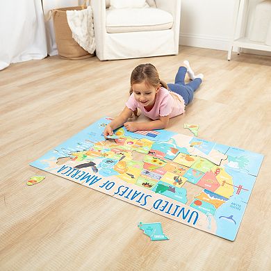 Melissa & Doug USA Map 51-Piece Floor Puzzle